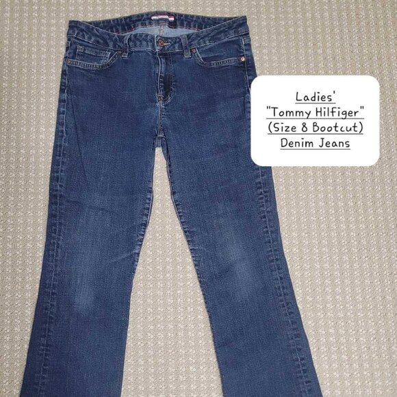 Ladies' "Tommy Hilfiger" (Size 8, Bootcut) Denim Jeans - Picture 1 of 6